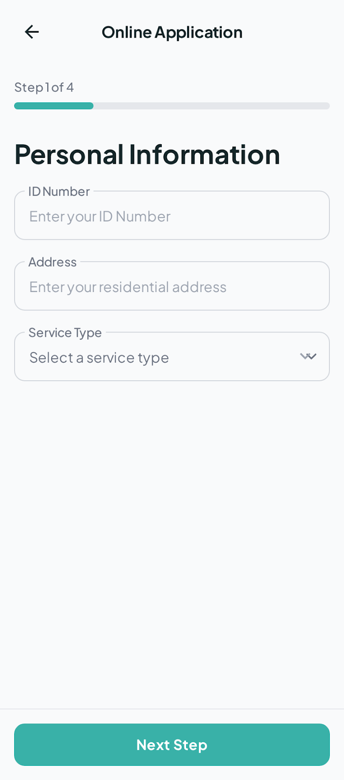 Citizen Service Portal Homepage